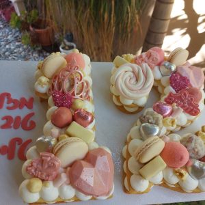 עוגת מספרים לבת מצווה