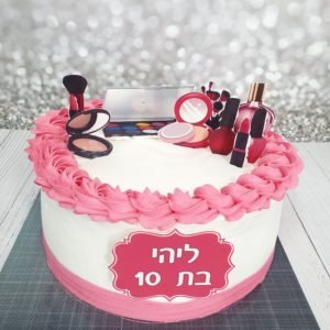 עוגה מעוצבת איפור